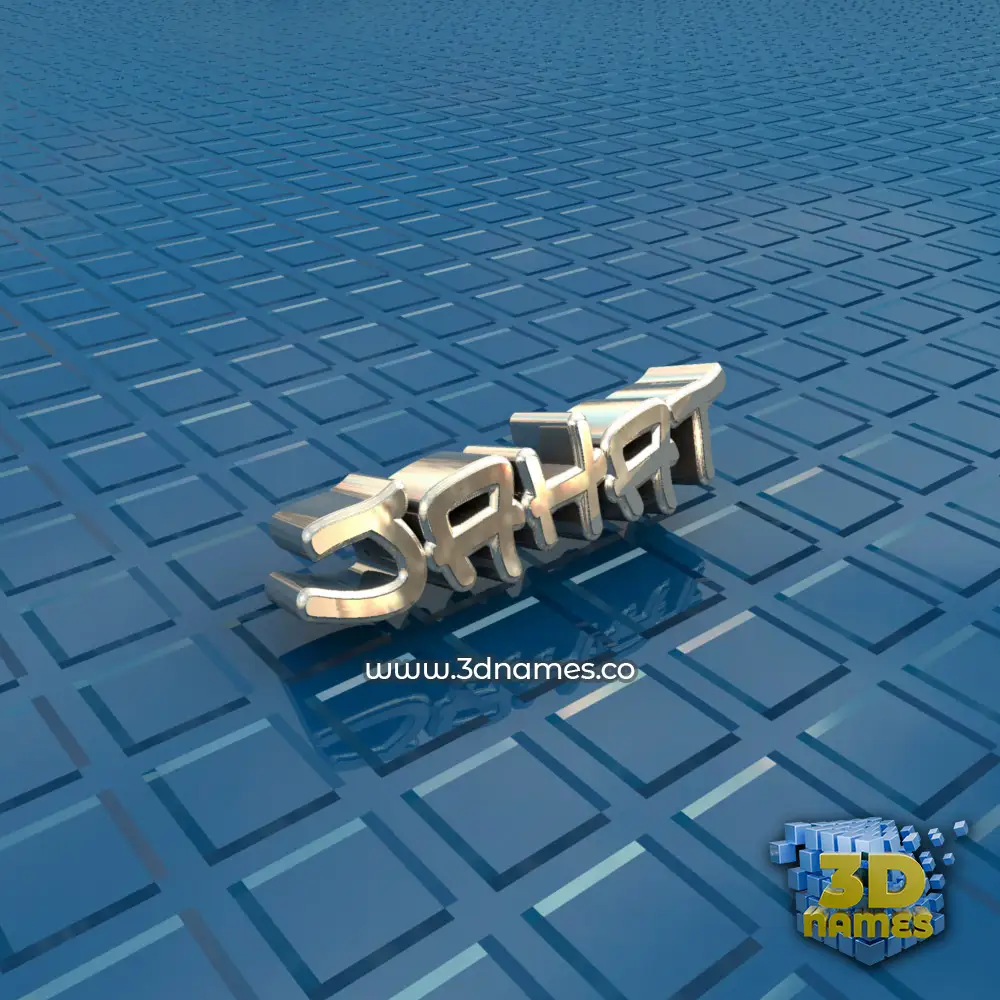 jahat in Blue Bling style - 3D name wallpaper