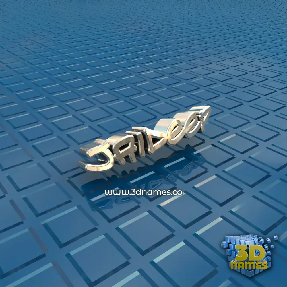 jaideep in Blue Bling style - 3D name wallpaper