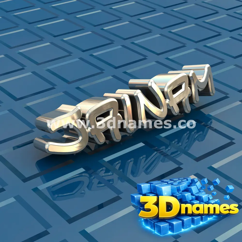 jainam in Blue Bling style - 3D name wallpaper