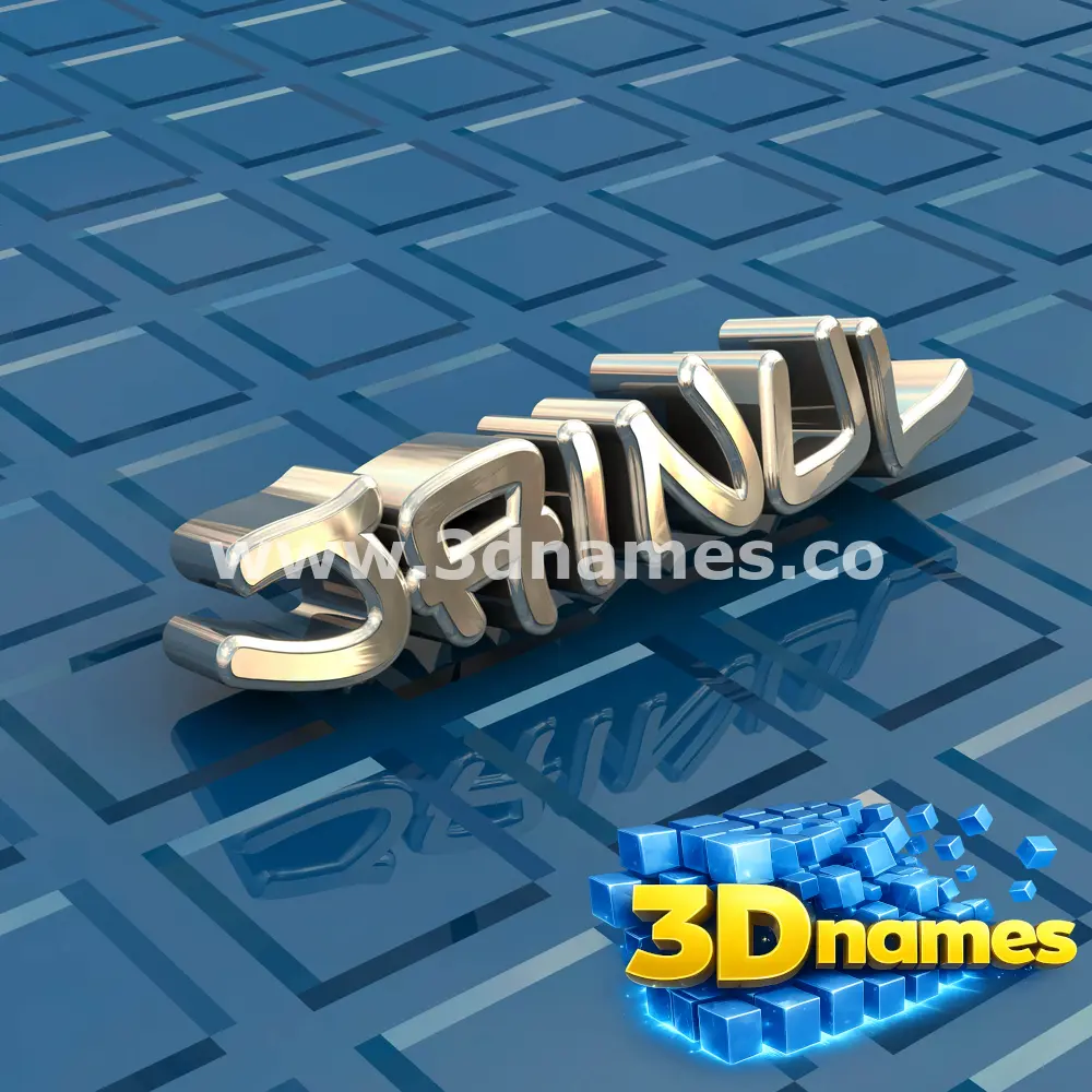 jainul in Blue Bling style - 3D name wallpaper