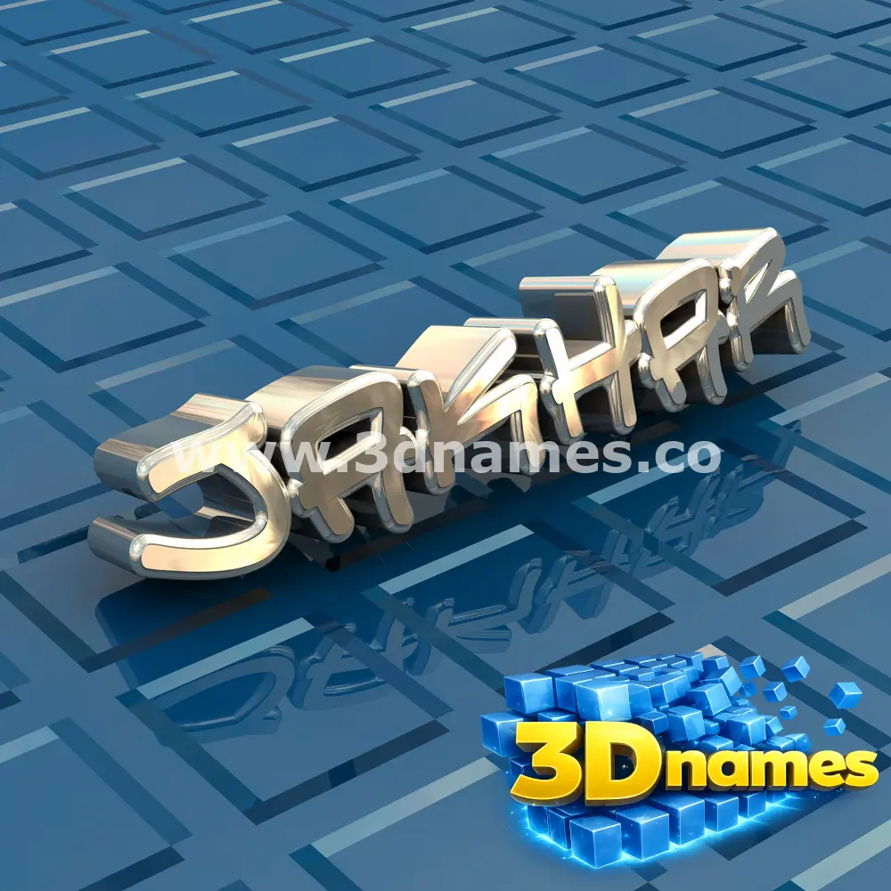jakhar in Blue Bling style - 3D name wallpaper