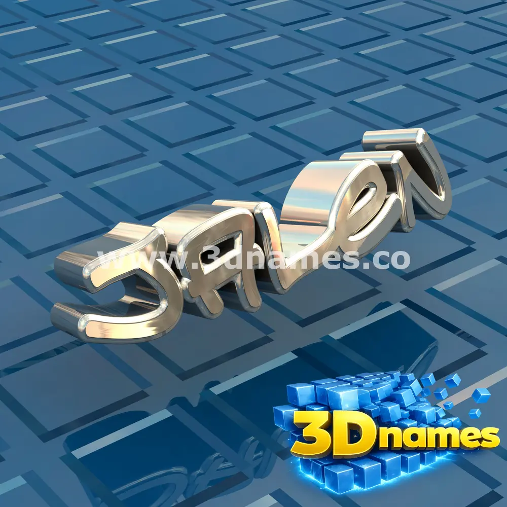jalen in Blue Bling style - 3D name wallpaper