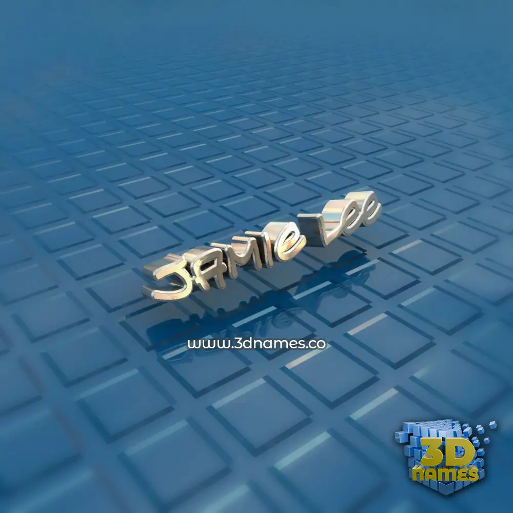 jamie lee in Blue Bling style - 3D name wallpaper