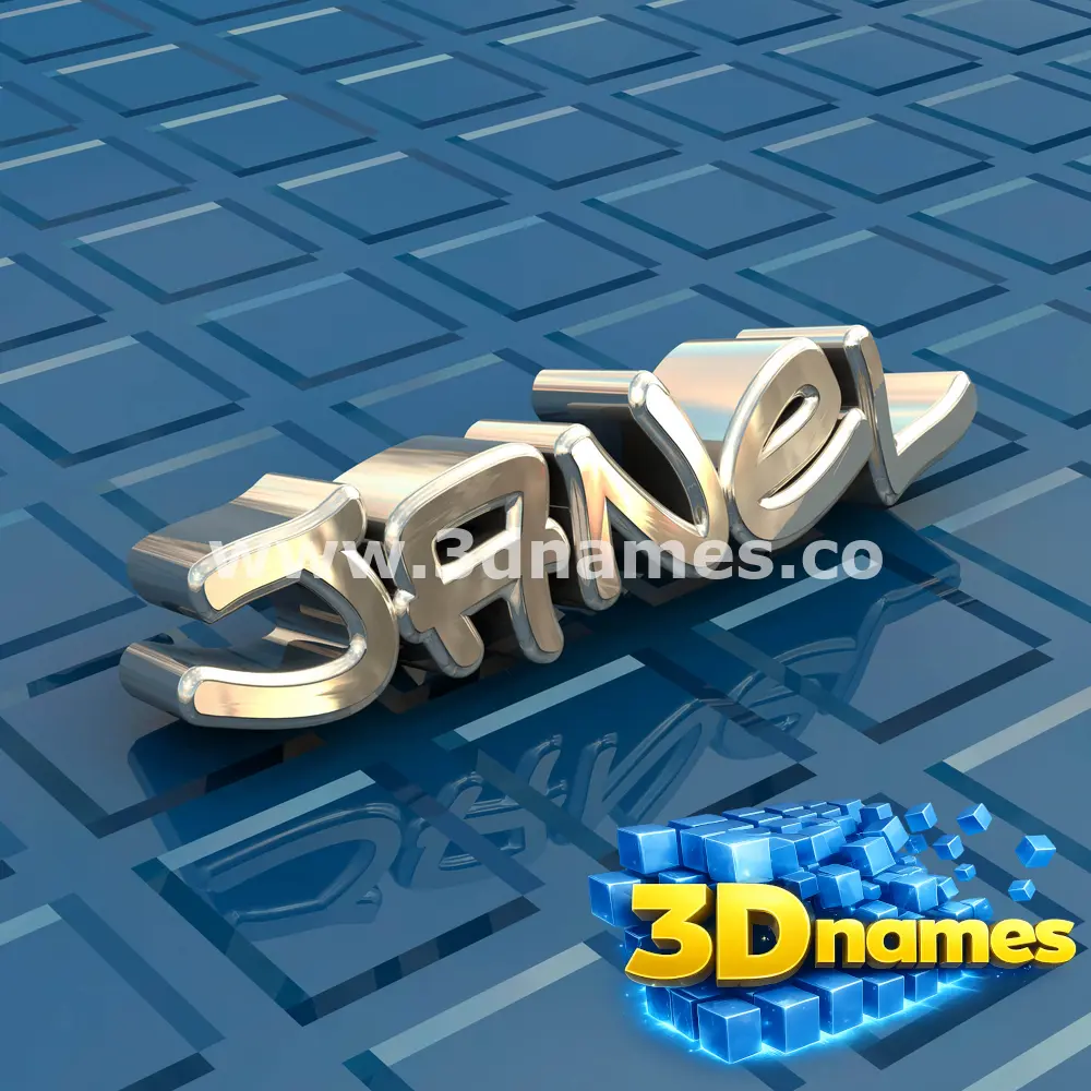 janel in Blue Bling style - 3D name wallpaper