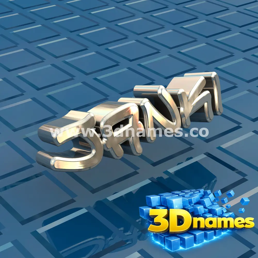 janki in Blue Bling style - 3D name wallpaper