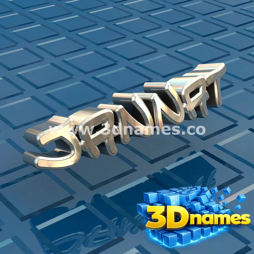 jannat in Blue Bling style - 3D name wallpaper