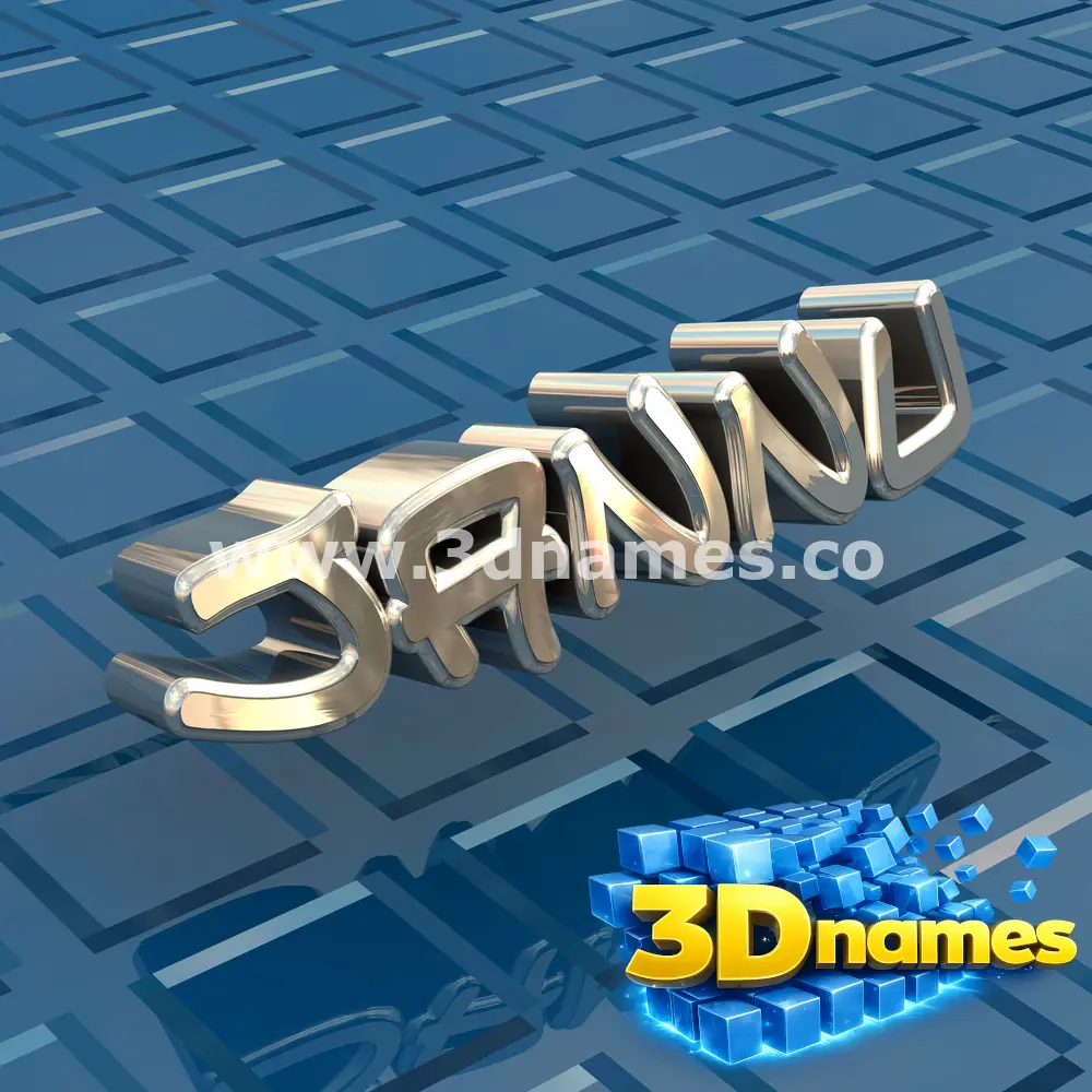 jannu in Blue Bling style - 3D name wallpaper