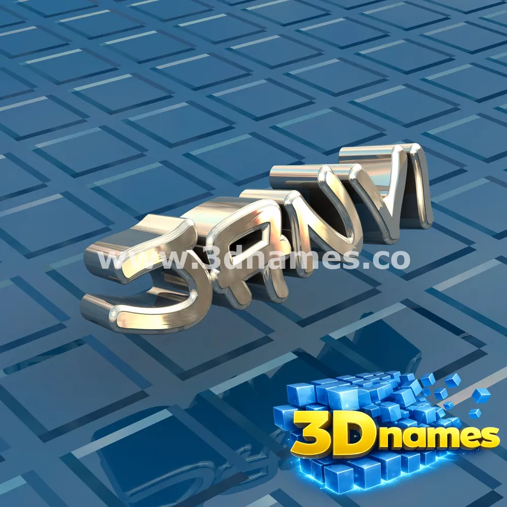 janvi in Blue Bling style - 3D name wallpaper