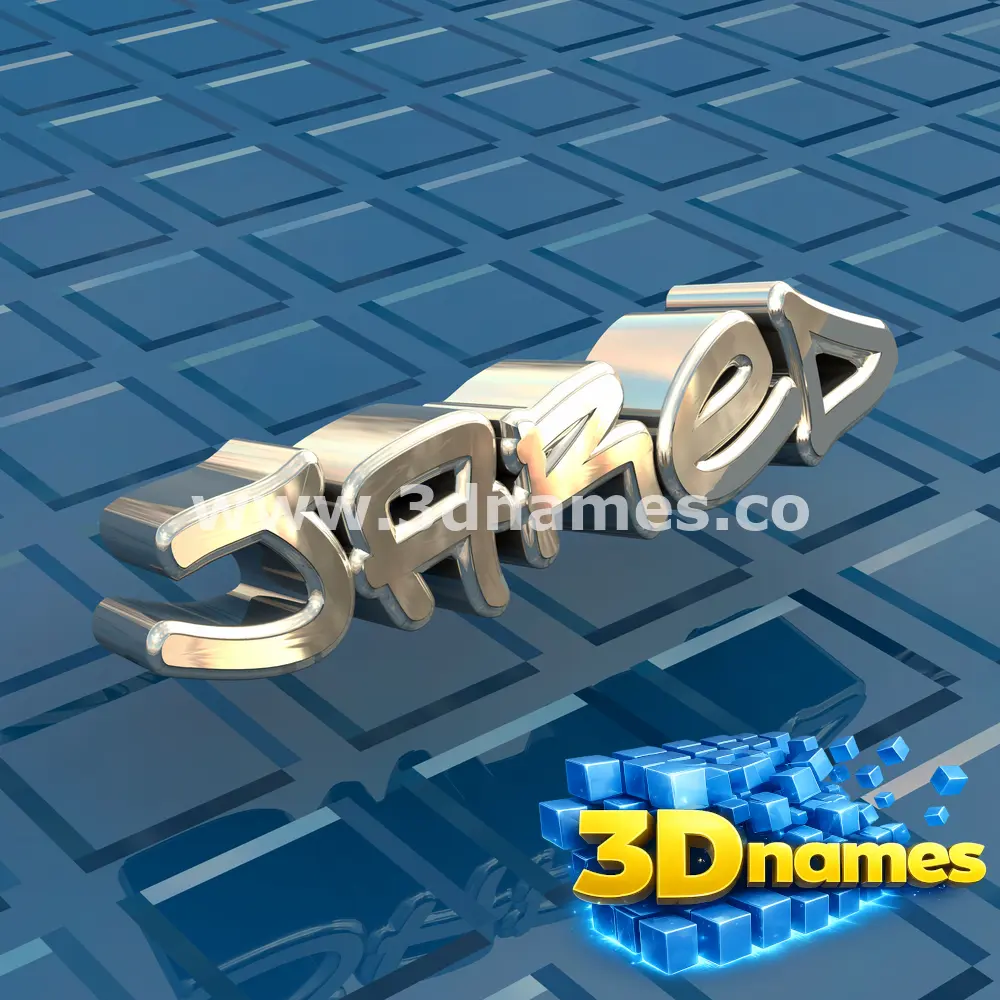 jared in Blue Bling style - 3D name wallpaper