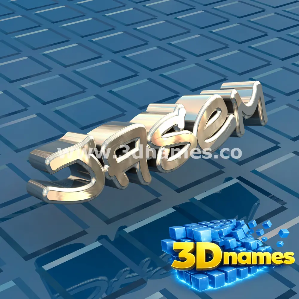 jasem in Blue Bling style - 3D name wallpaper