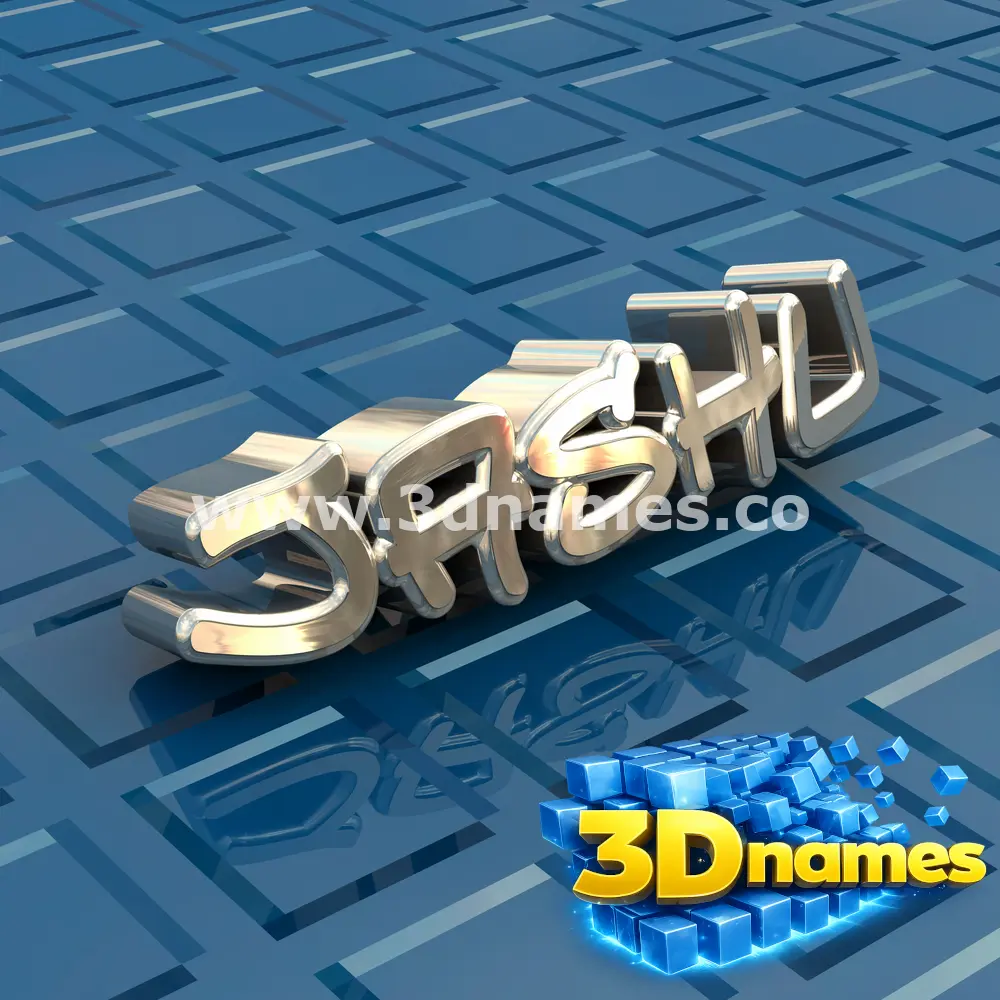 jashu in Blue Bling style - 3D name wallpaper