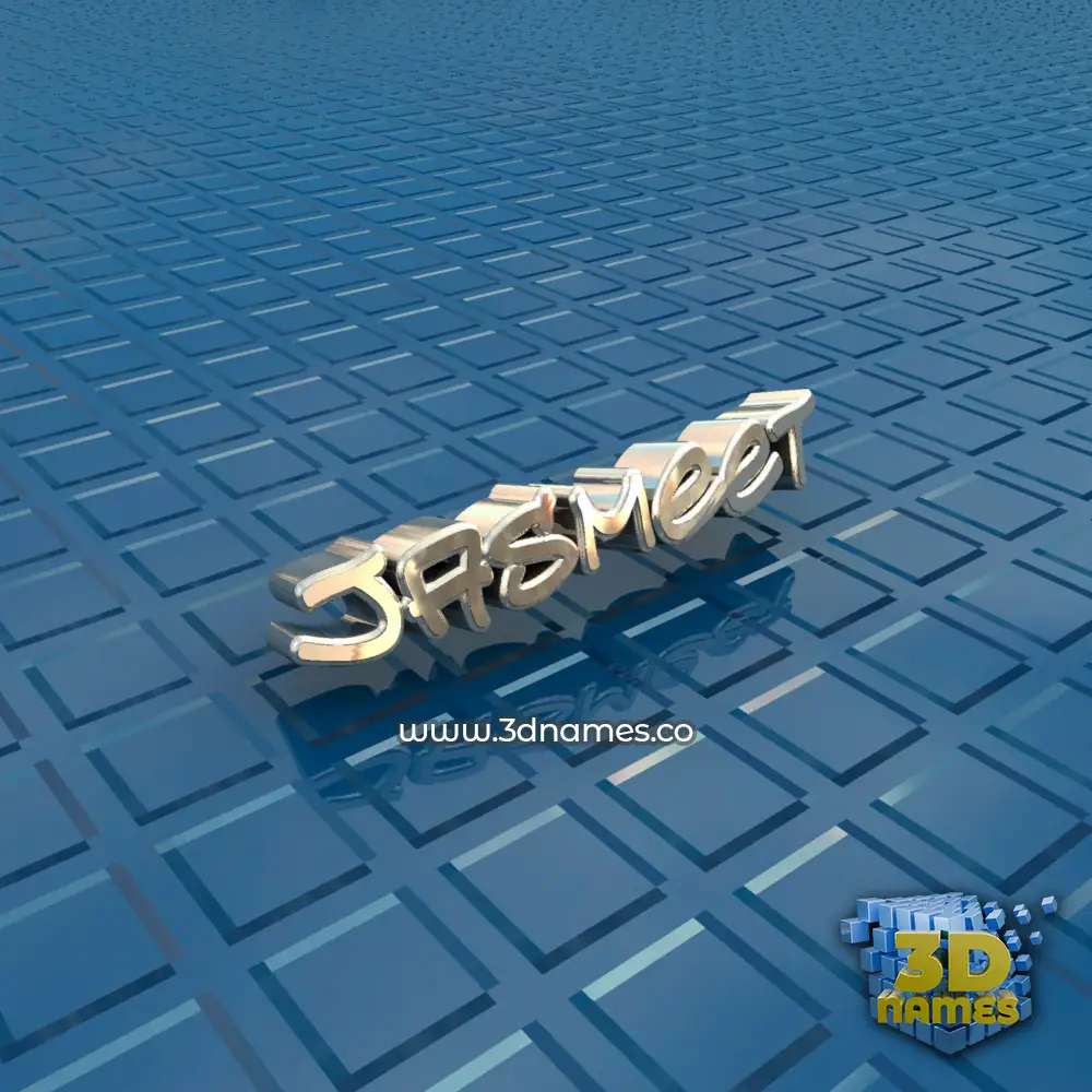 jasmeet in Blue Bling style - 3D name wallpaper