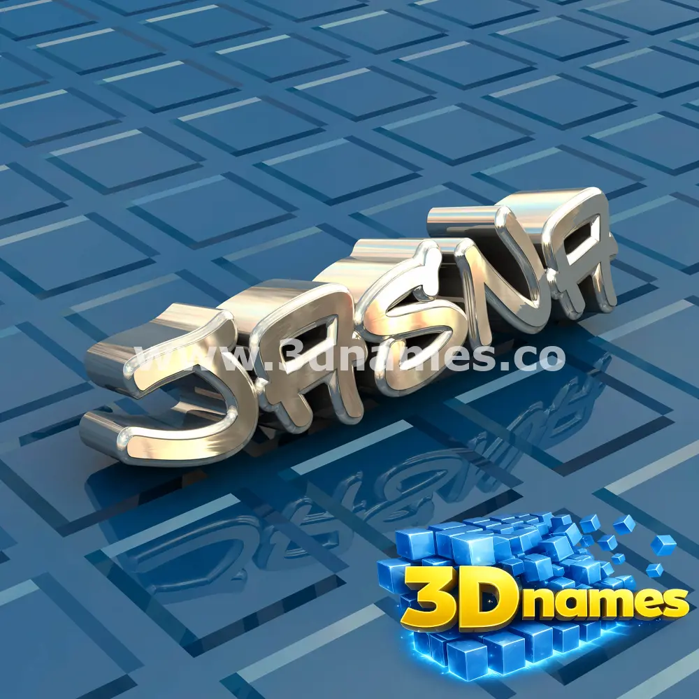 jasna in Blue Bling style - 3D name wallpaper
