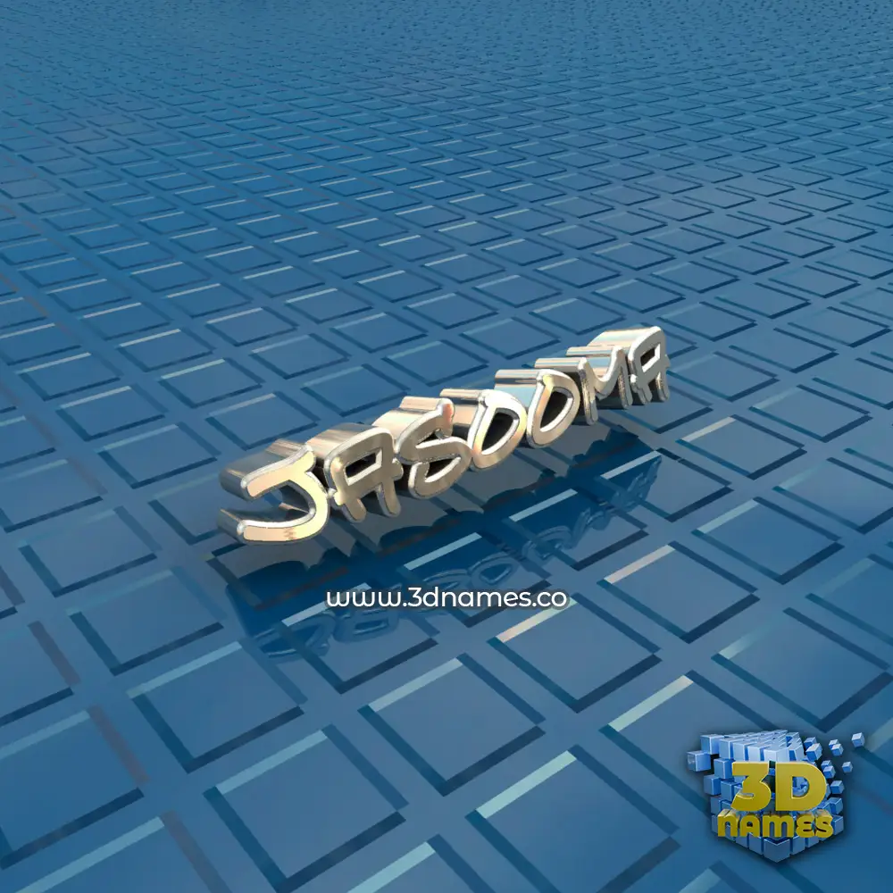 jasooma in Blue Bling style - 3D name wallpaper