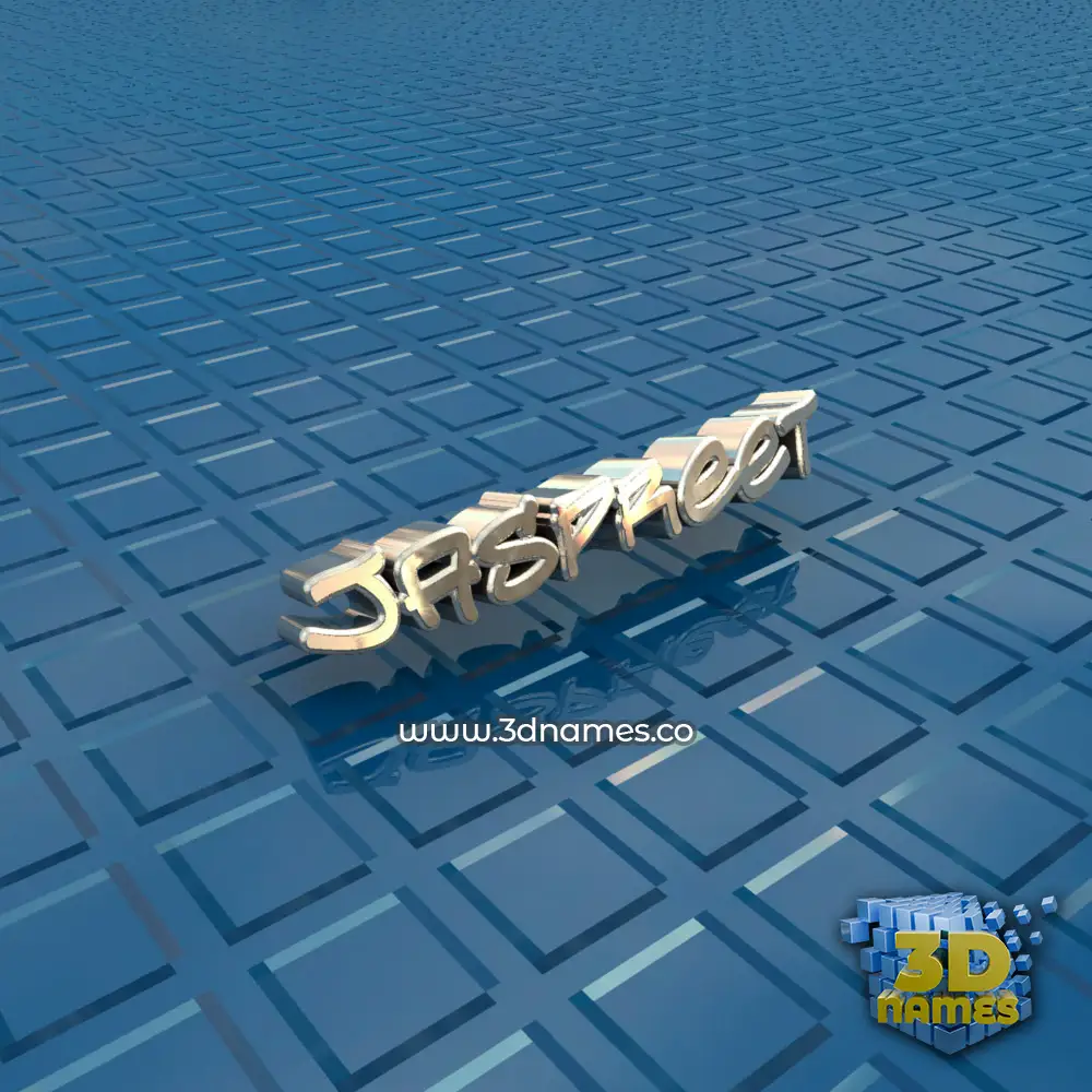 jaspreet in Blue Bling style - 3D name wallpaper