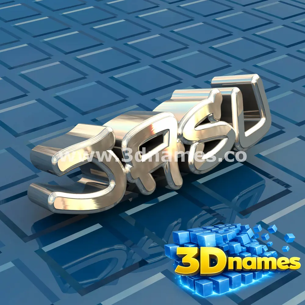 jasu in Blue Bling style - 3D name wallpaper