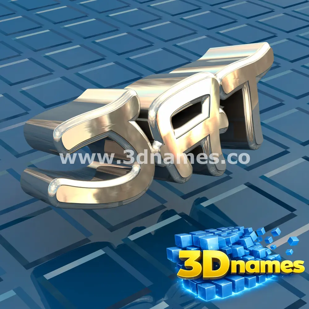 jat in Blue Bling style - 3D name wallpaper