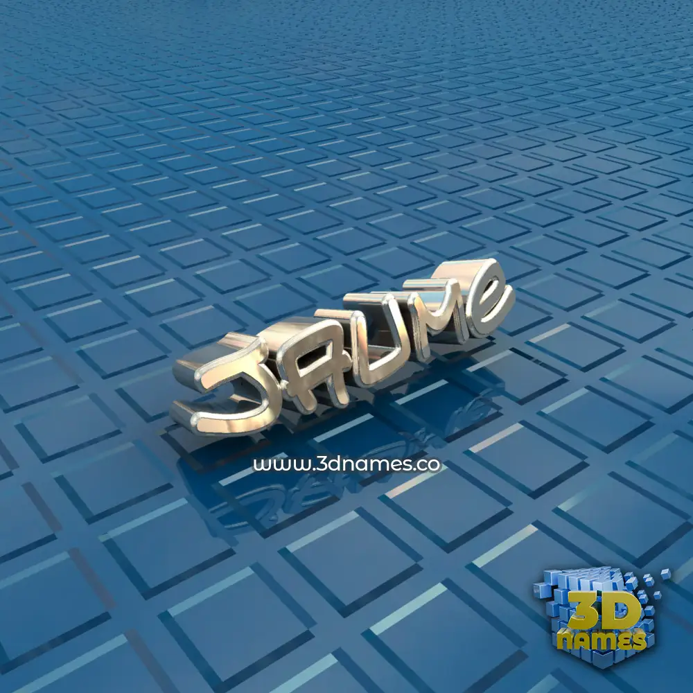 jaume in Blue Bling style - 3D name wallpaper