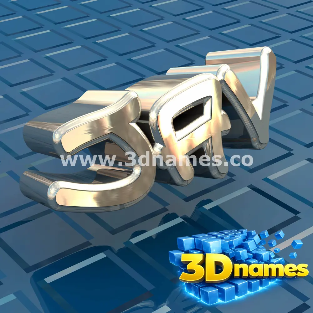 jav in Blue Bling style - 3D name wallpaper
