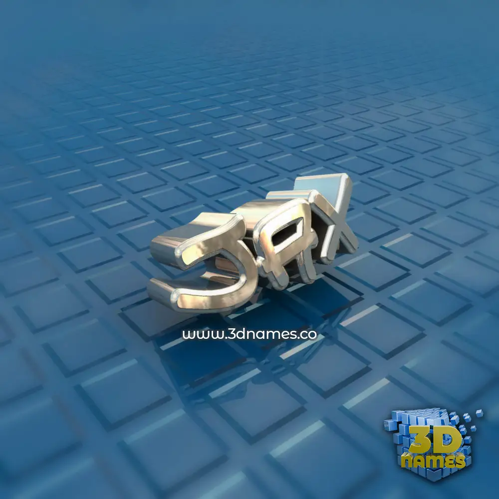 jax in Blue Bling style - 3D name wallpaper
