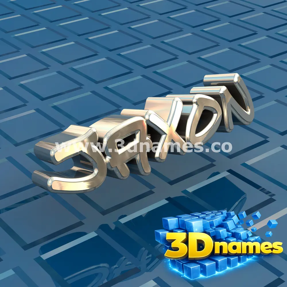 jaxon in Blue Bling style - 3D name wallpaper
