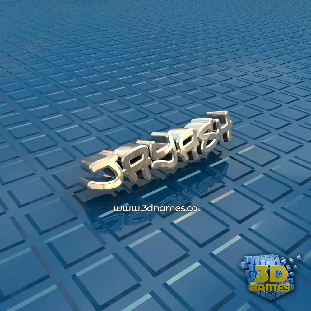 jayash in Blue Bling style - 3D name wallpaper