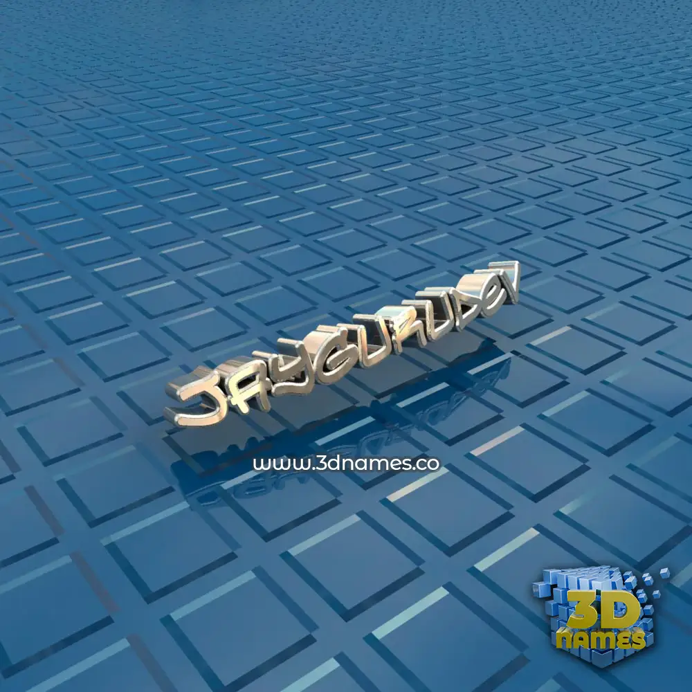 jaygurudev in Blue Bling style - 3D name wallpaper