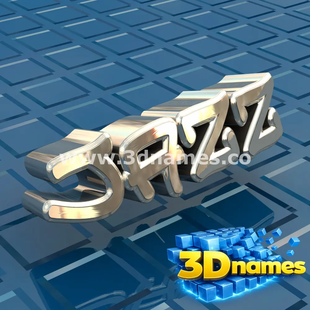 jazz in Blue Bling style - 3D name wallpaper