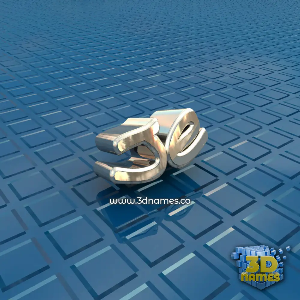je in Blue Bling style - 3D name wallpaper
