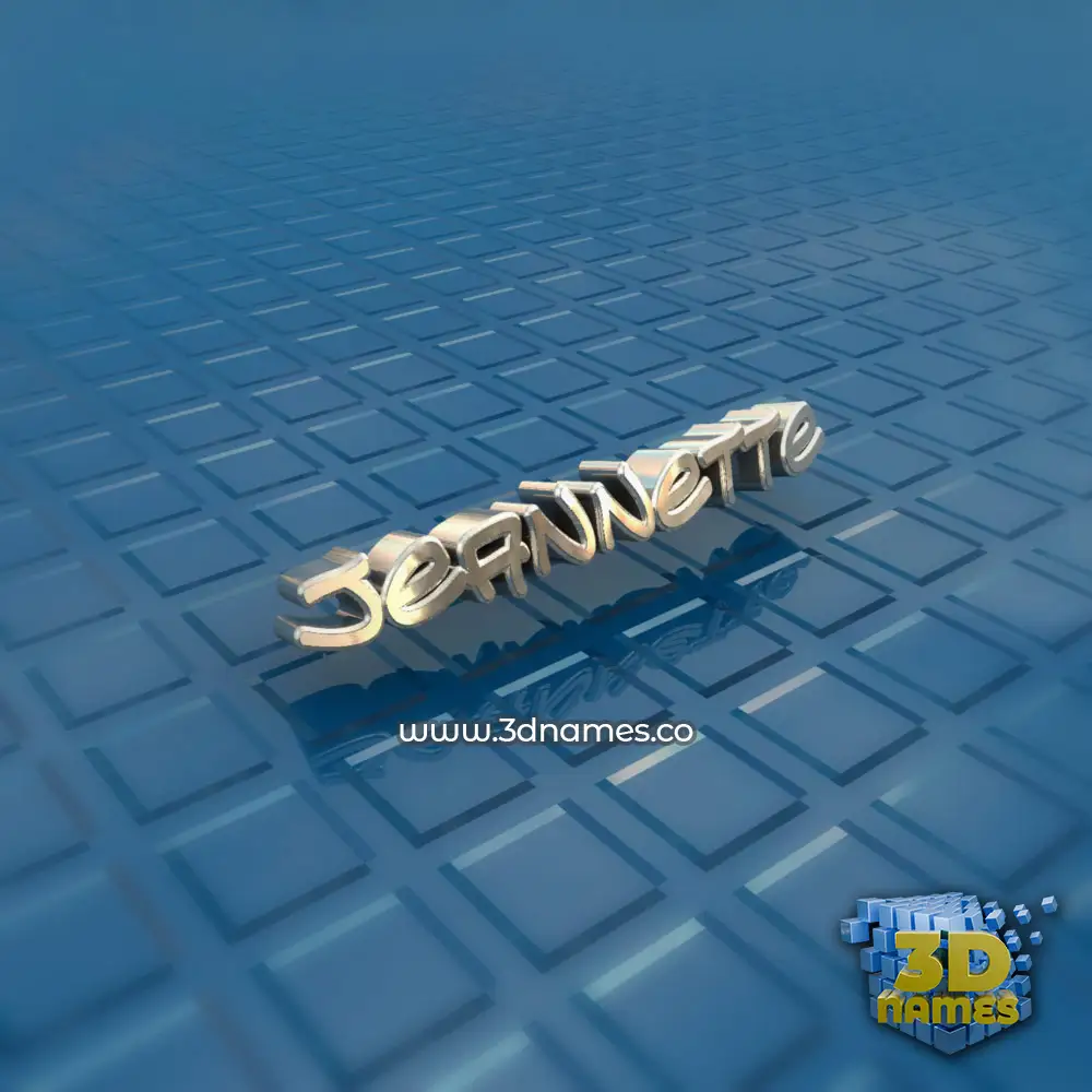 jeannette in Blue Bling style - 3D name wallpaper