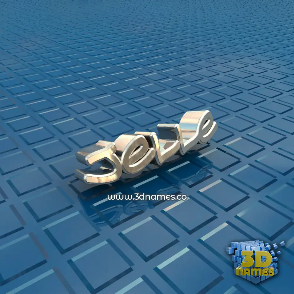 jelle in Blue Bling style - 3D name wallpaper