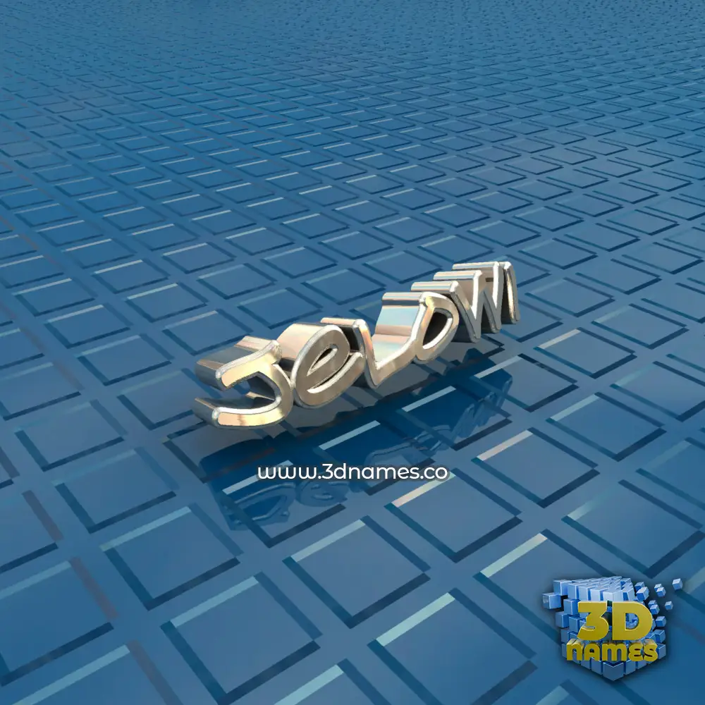jelowi in Blue Bling style - 3D name wallpaper