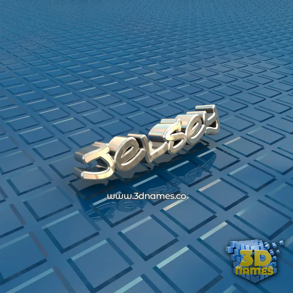jelsey in Blue Bling style - 3D name wallpaper