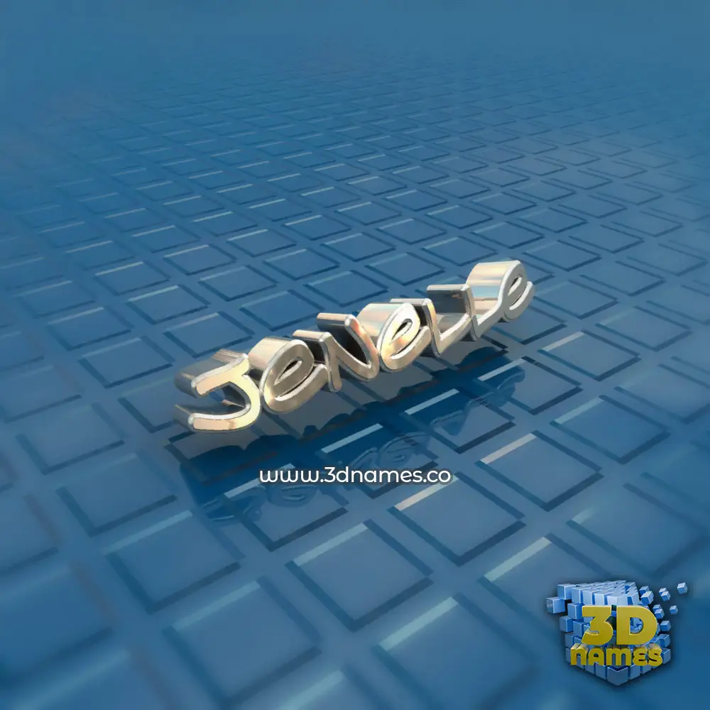 jenelle in Blue Bling style - 3D name wallpaper
