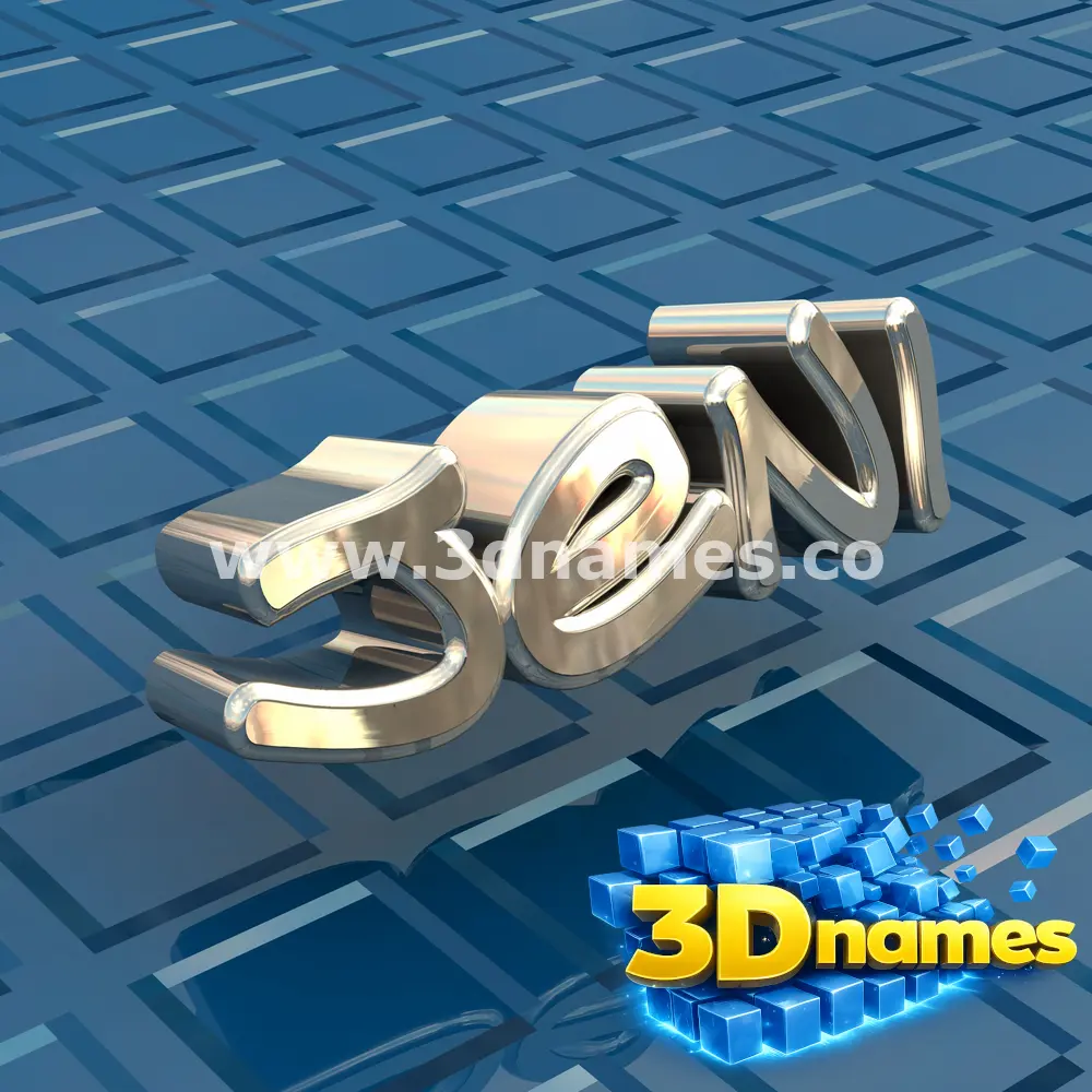 jeni in Blue Bling style - 3D name wallpaper