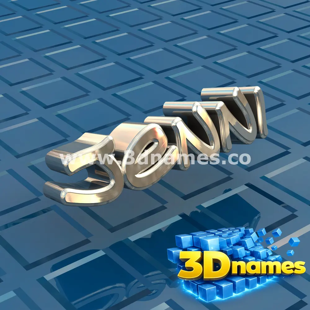 jenni in Blue Bling style - 3D name wallpaper