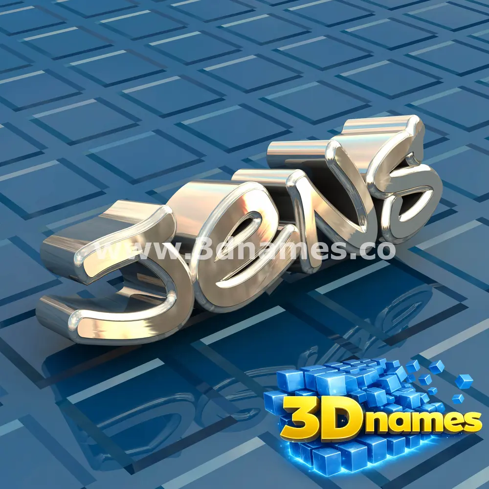 jens in Blue Bling style - 3D name wallpaper