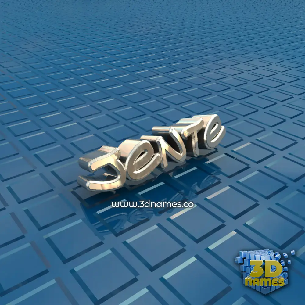 jente in Blue Bling style - 3D name wallpaper