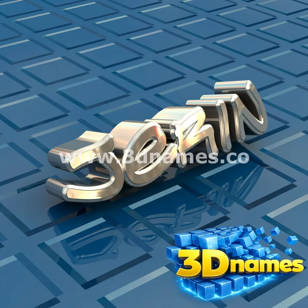 jerin in Blue Bling style - 3D name wallpaper