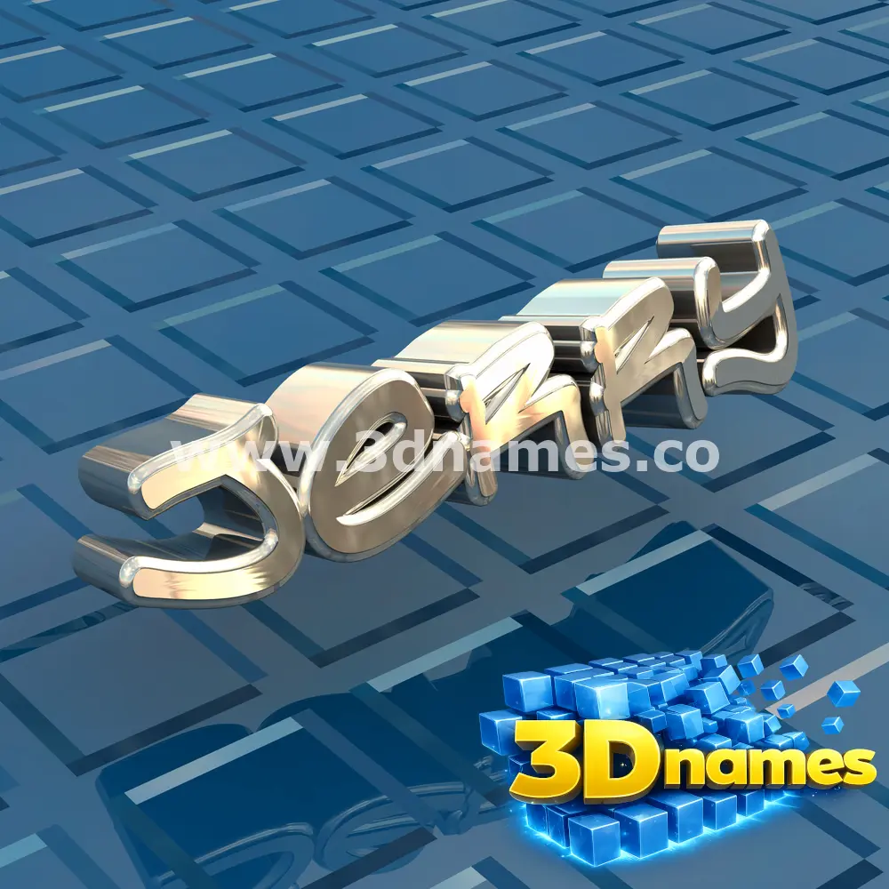 jerry in Blue Bling style - 3D name wallpaper