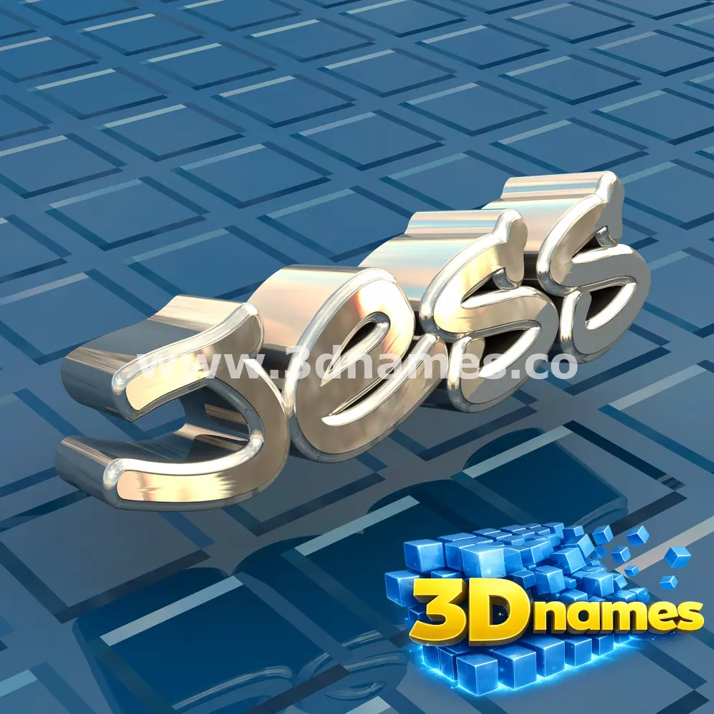 jess in Blue Bling style - 3D name wallpaper