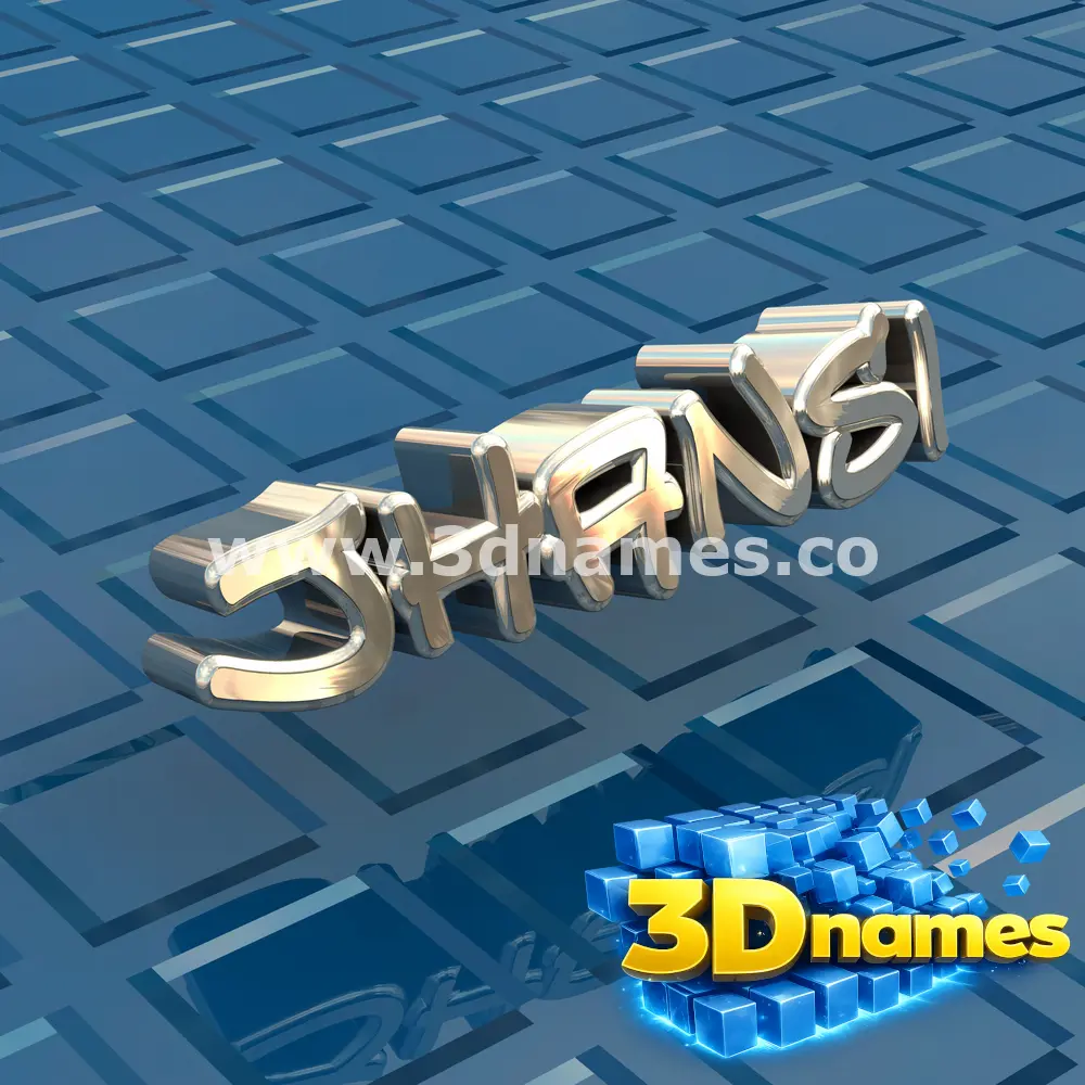 jhansi in Blue Bling style - 3D name wallpaper