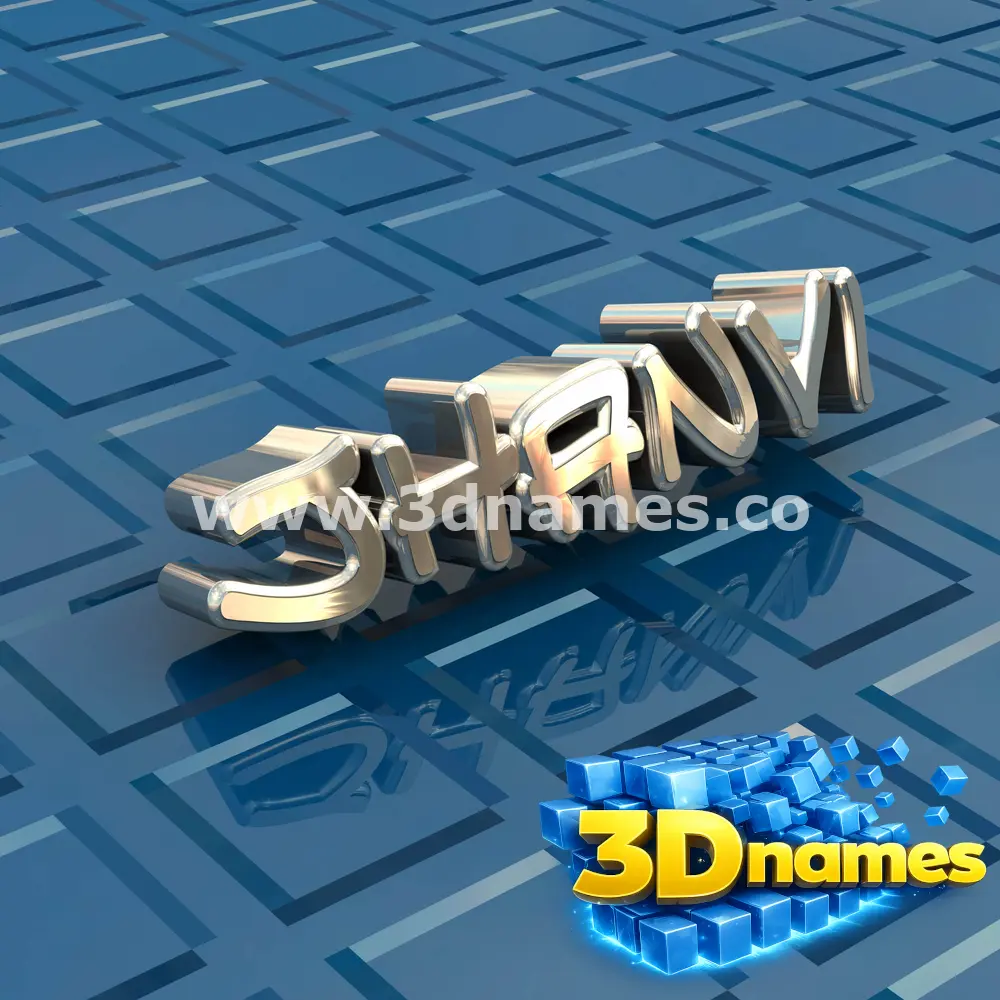 jhanvi in Blue Bling style - 3D name wallpaper