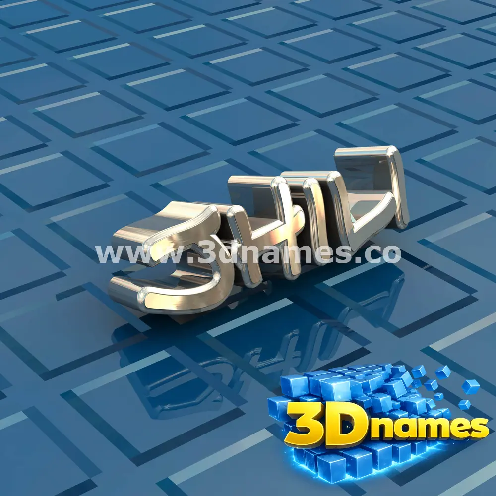 jhili in Blue Bling style - 3D name wallpaper