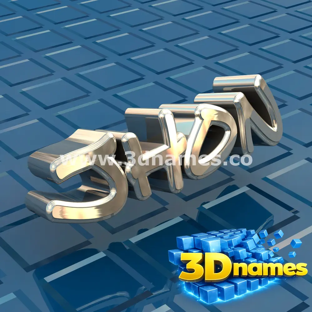 jhon in Blue Bling style - 3D name wallpaper