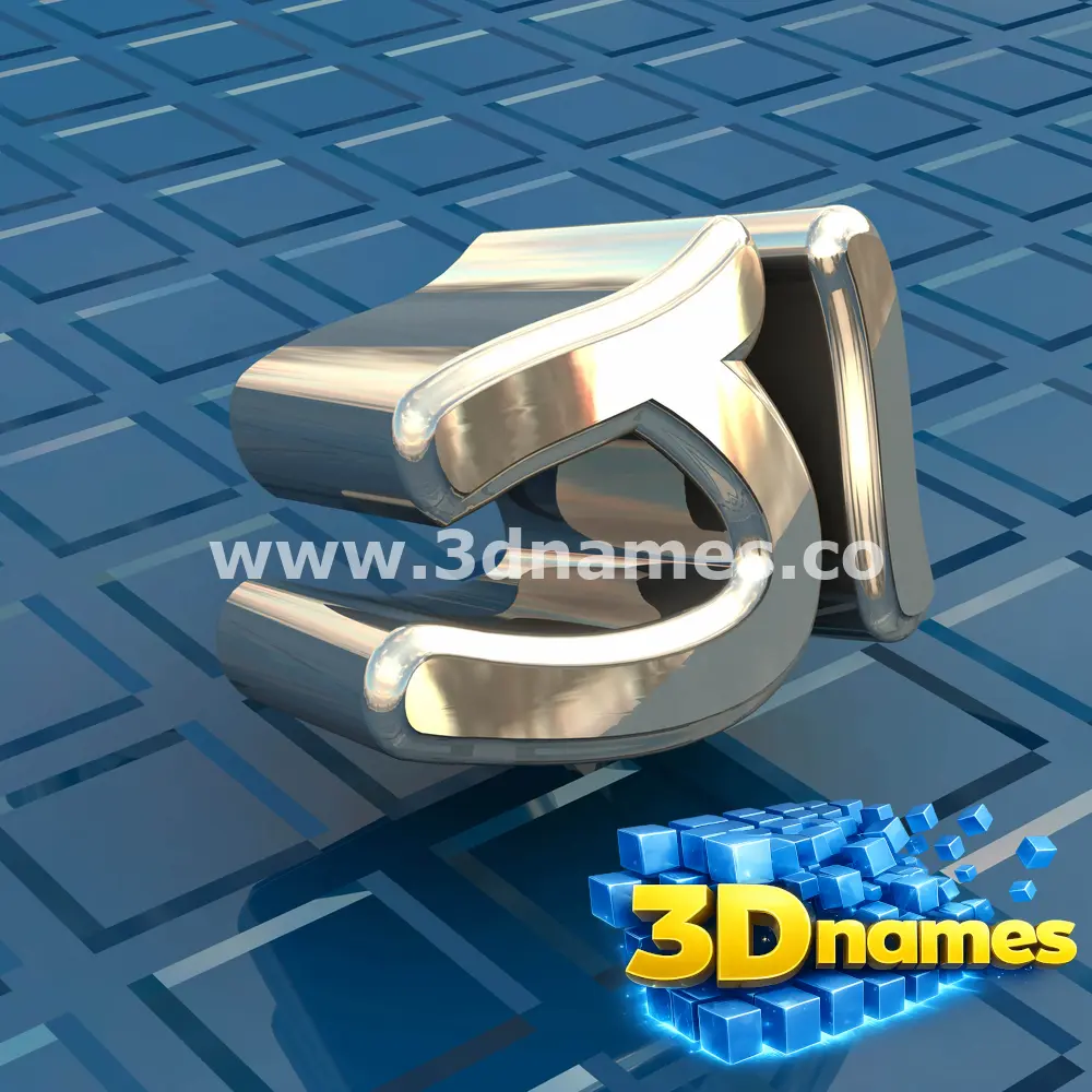 ji in Blue Bling style - 3D name wallpaper