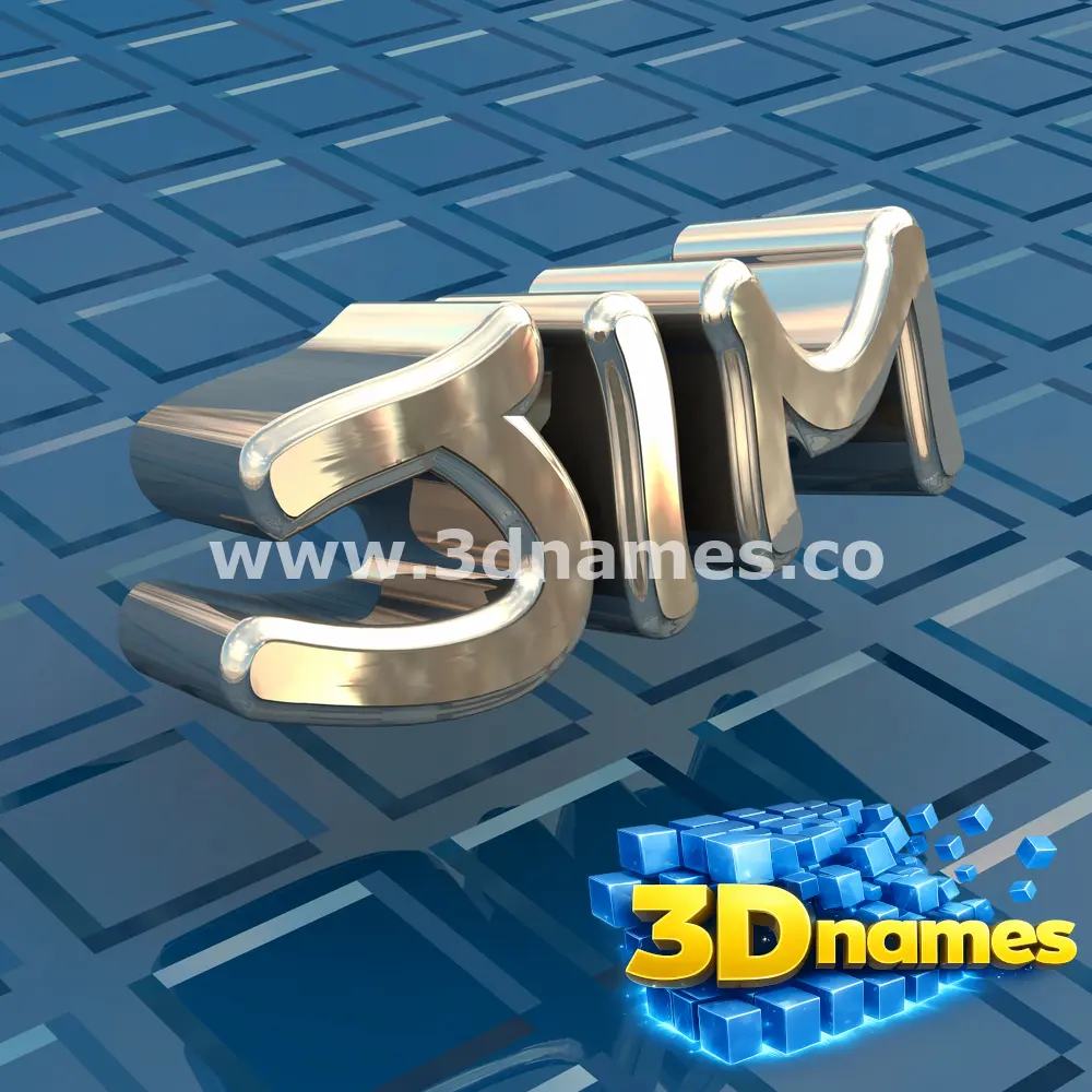 jim in Blue Bling style - 3D name wallpaper