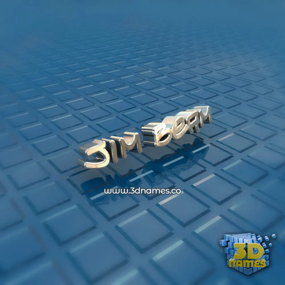 jim beam in Blue Bling style - 3D name wallpaper