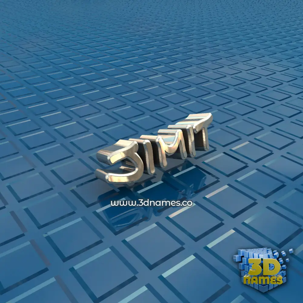 jimit in Blue Bling style - 3D name wallpaper