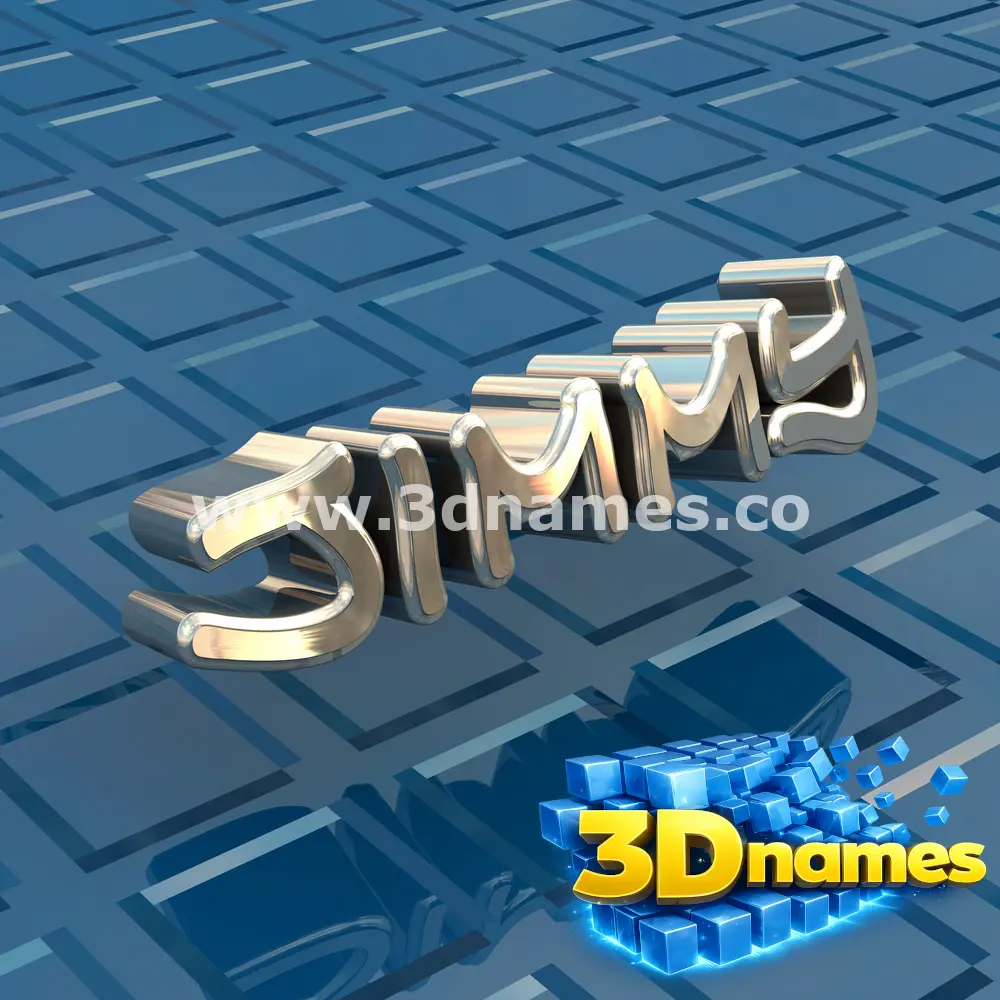 jimmy in Blue Bling style - 3D name wallpaper